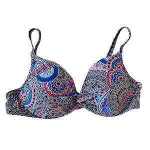 ❤️2/$20❤️ Bikini Village Underwire Mandala Print Bikini‎ Top